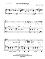 Beyond The Manger - sheet music