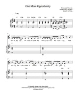 One More Opportunity - sheet music - Digitally Delivered PDF