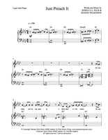 Just Preach It - sheet music - Digitally Delivered PDF