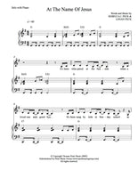 At The Name Of Jesus - sheet music - Digitally Delivered PDF