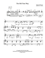 The Old Time Way - sheet music - Digitally Delivered PDF