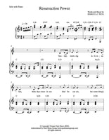 Resurrection Power - sheet music - Digitally Delivered PDF