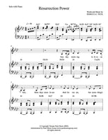 Resurrection Power - sheet music - Digitally Delivered PDF