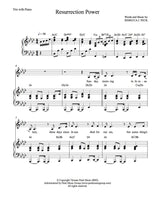 Resurrection Power - sheet music - Digitally Delivered PDF