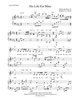 His Life For Mine - sheet music - Digitally Delivered PDF