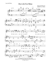 His Life For Mine - sheet music - Digitally Delivered PDF