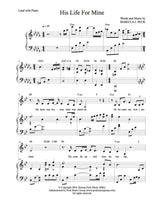 His Life For Mine - sheet music - Digitally Delivered PDF