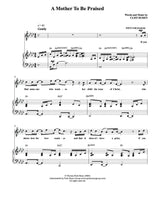 A Mother To Be Praised - sheet music - Digitally Delivered PDF