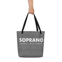 Tote Bag with inside pocket - Soprano nothin but treble
