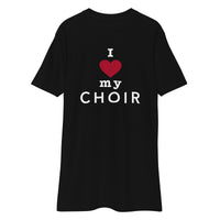 Men’s Premium Heavyweight Tee - I heart my choir