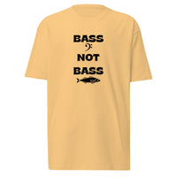 Men’s premium heavyweight tee - Bass Not Bass