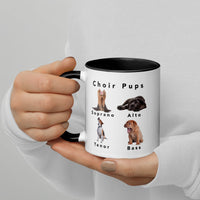 Mug with Color Inside and Color Handle - Choir Pups