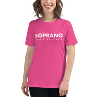 Women's Relaxed Fit Short Sleeve Tee - Soprano nothin' but treble