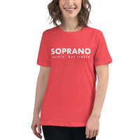 Women's Relaxed Fit Short Sleeve Tee - Soprano nothin' but treble