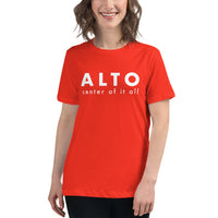 Women's Relaxed Fit Short Sleeve Tee - Alto center of it all