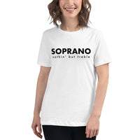 Women's Relaxed Fit Short Sleeve Tee - Soprano nothin' but treble