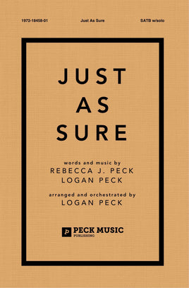 Just As Sure - choral arrangement