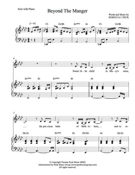 Beyond The Manger - sheet music