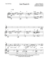 Just Preach It - sheet music - Digitally Delivered PDF