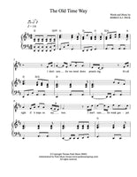 The Old Time Way - sheet music - Digitally Delivered PDF