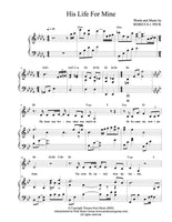 His Life For Mine - sheet music - Digitally Delivered PDF