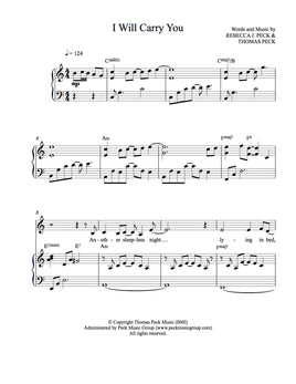 I Will Carry You - sheet music - Digitally Delivered PDF