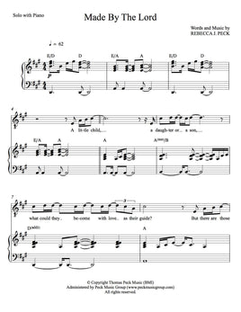 Made By The Lord - sheet music - Digitally Delivered PDF