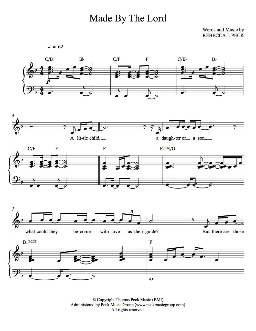 Made By The Lord - sheet music - Digitally Delivered PDF