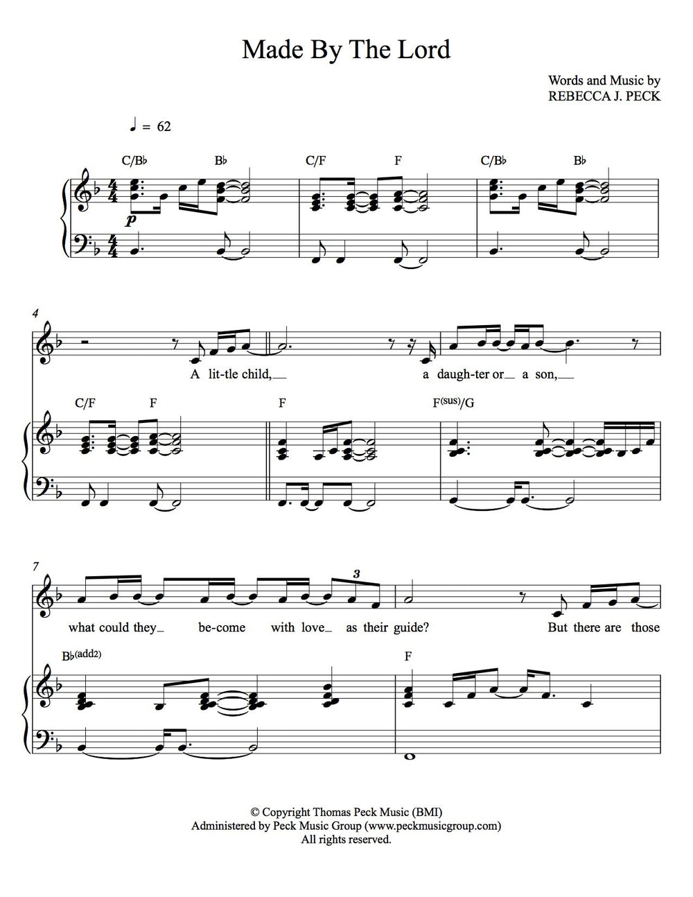 Made By The Lord - sheet music - Digitally Delivered PDF