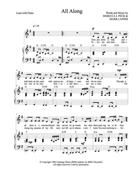 All Along - sheet music - Digitally Delivered PDF