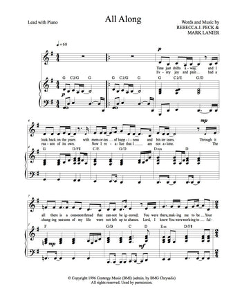 All Along - sheet music