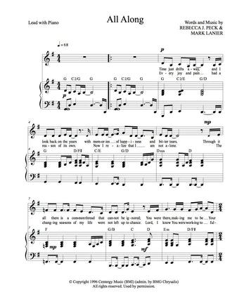 Where Are You Now? (Lead sheet with lyrics ) Sheet music for Piano (Solo)  Easy