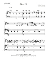 Up Above - sheet music - Digitally Delivered PDF