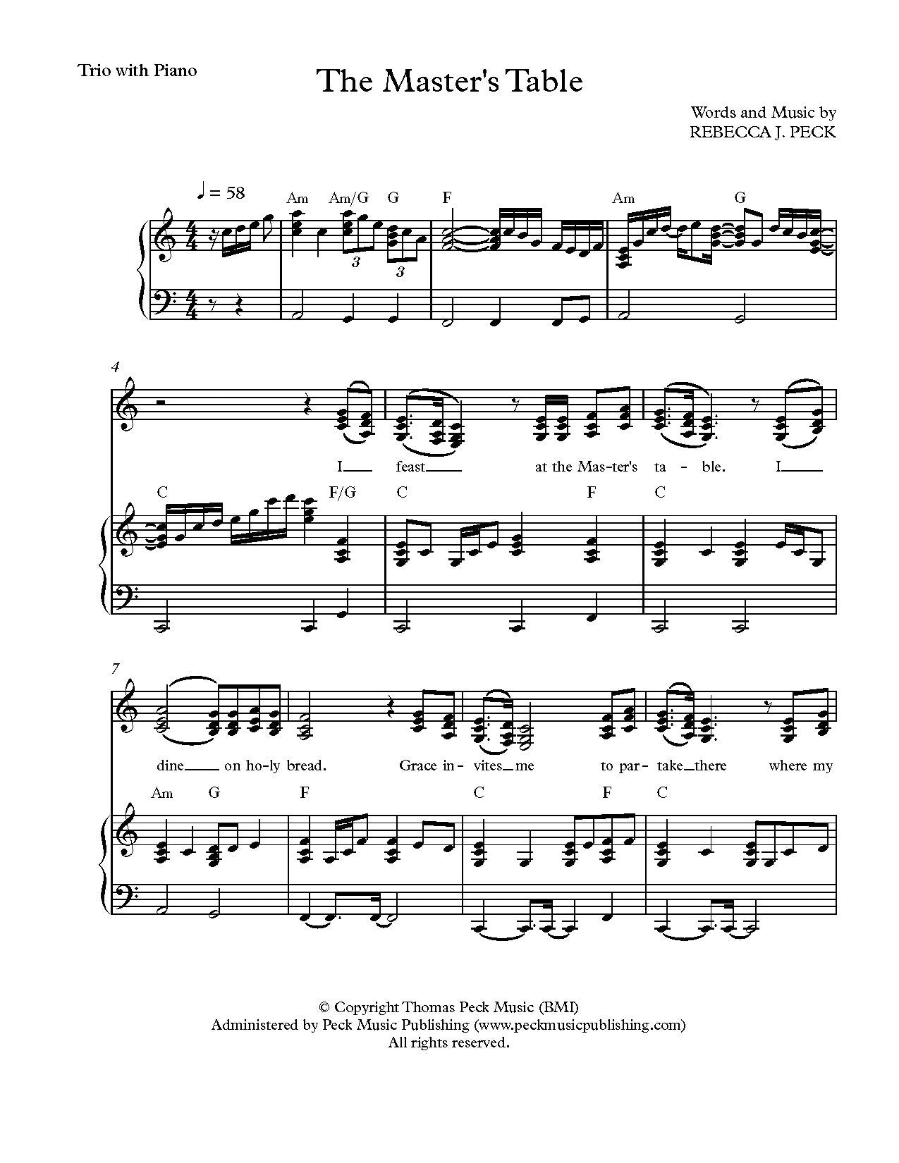 The masters clearance piano music
