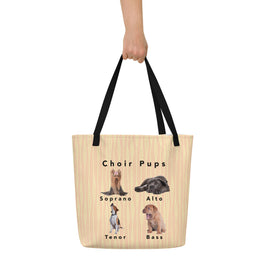 Tote Bag with inside pocket - Choir Pups