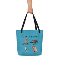 Tote Bag with inside pocket - Choir Pups