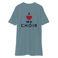 Men’s Premium Heavyweight Tee - I heart my choir