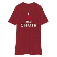 Men’s Premium Heavyweight Tee - I heart my choir