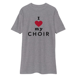 Men’s Premium Heavyweight Tee - I heart my choir