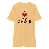 Men’s Premium Heavyweight Tee - I heart my choir