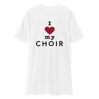 Men’s Premium Heavyweight Tee - I heart my choir