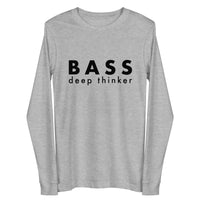 Men's Long Sleeve Tee - Bass deep thinker