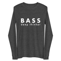 Men's Long Sleeve Tee - Bass deep thinker