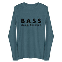 Men's Long Sleeve Tee - Bass deep thinker