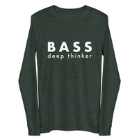 Men's Long Sleeve Tee - Bass deep thinker