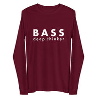 Men's Long Sleeve Tee - Bass deep thinker