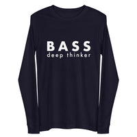 Men's Long Sleeve Tee - Bass deep thinker