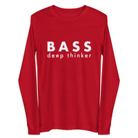 Men's Long Sleeve Tee - Bass deep thinker