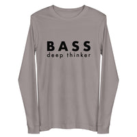 Men's Long Sleeve Tee - Bass deep thinker