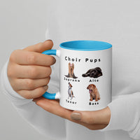 Mug with Color Inside and Color Handle - Choir Pups